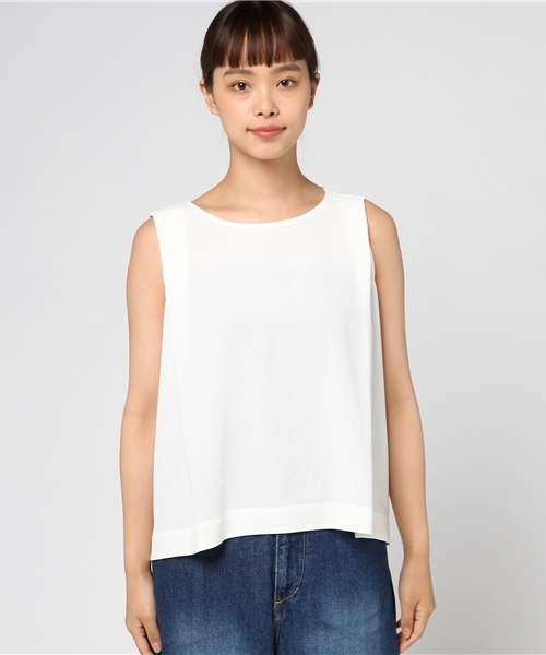 STUDIOUS(ステュディオス)の「【STUDIOUS】バックボートリボンブラウス(シャツ/ブラウス・レディース・ベージュ/オフホワイト/ブラック・FREE)」の4枚目の写真