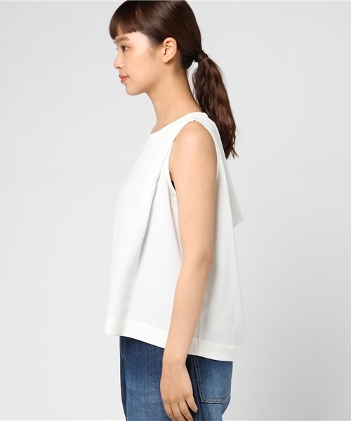 STUDIOUS(ステュディオス)の「【STUDIOUS】バックボートリボンブラウス(シャツ/ブラウス・レディース・ベージュ/オフホワイト/ブラック・FREE)」の5枚目の写真