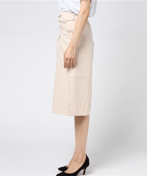 GeeRA(ジーラ)の「フェイクスエード素材2WAYガウチョパンツ(その他パンツ・レディース・ベージュ・SMALL/X-LARGE/LARGE/MEDIUM)」の3枚目の写真