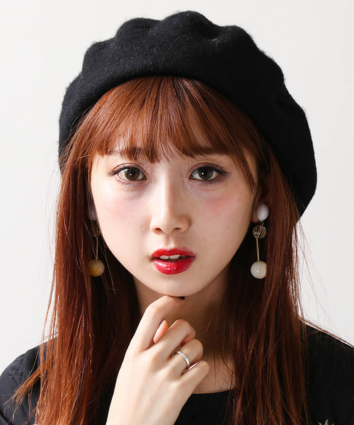 WEGO(ウィゴー)の「WEGO/バスクベレー帽(ハンチング/ベレー帽)」|ブラック