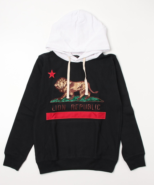 ALDIES（アールディーズ）の「Lion Rp Parka / ライオンアールピーパーカー（パーカー・メンズ・ブルー/オフホワイト/ブラック・LARGE/MEDIUM/SMALL/X-LARGE）」の4枚目の写真