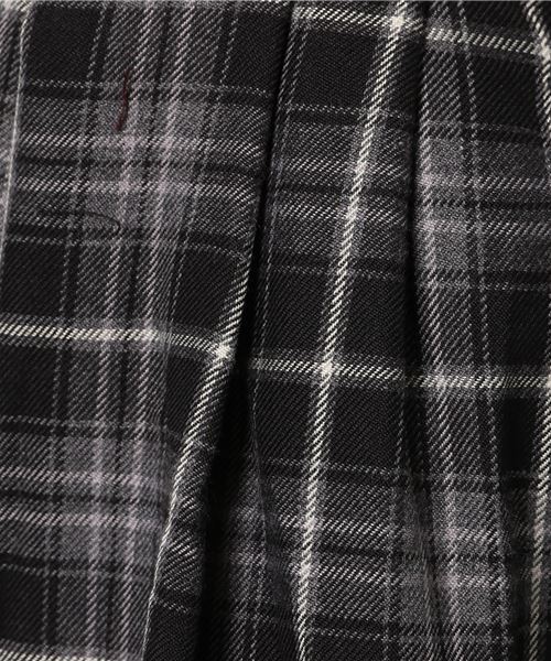 earth music&ecology（アースミュージックアンドエコロジー）の「チェックタックスカート（スカート・レディース・グレー/グリーン/ボルドー/マスタード・FREE）」の10枚目の写真