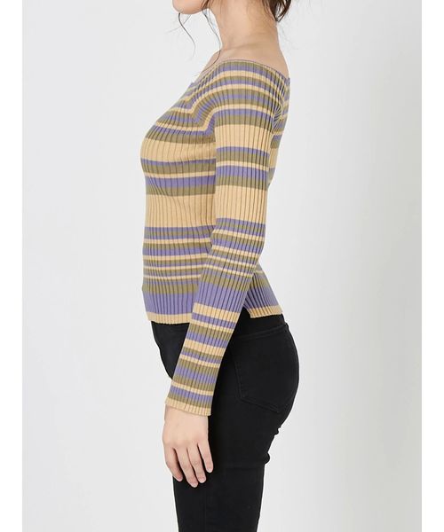 MURUA（ムルーア）の「スリットフィットニット（ニット/セーター・レディース・ホワイト/ブラック/イエロー/その他1・FREE）」の5枚目の写真