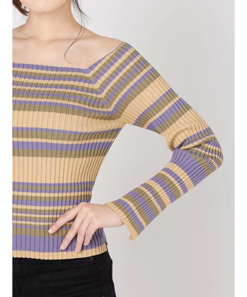 MURUA（ムルーア）の「スリットフィットニット（ニット/セーター・レディース・ホワイト/ブラック/イエロー/その他1・FREE）」の17枚目の写真