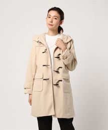 KOBE LETTUCE（コウベレタス）の「ベーシックな着こなしをアシストする定番マストアイテム！ミディアム丈ストレートダッフルコート/レディースアウター[K735]神戸レタス（ダッフルコート）」