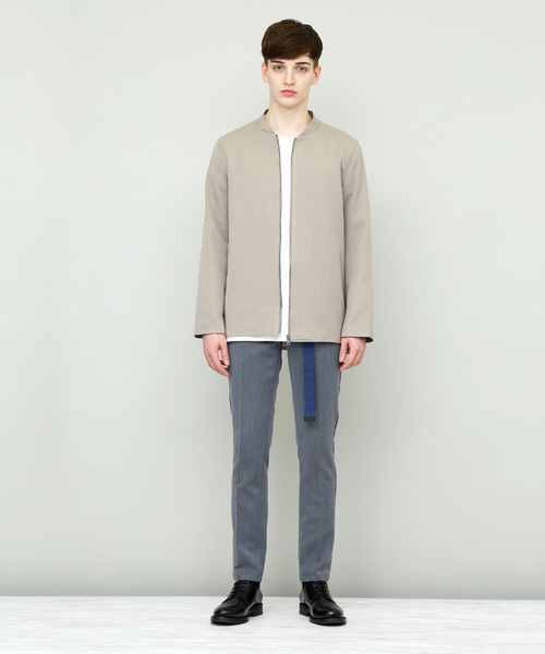 EMMA CLOTHES(エマクローズ)の「TRストレッチノーカラージャケット(ノーカラージャケット・メンズ・チャコールグレー/ベージュ/ブラック/ネイビー・L/M)」の11枚目の写真