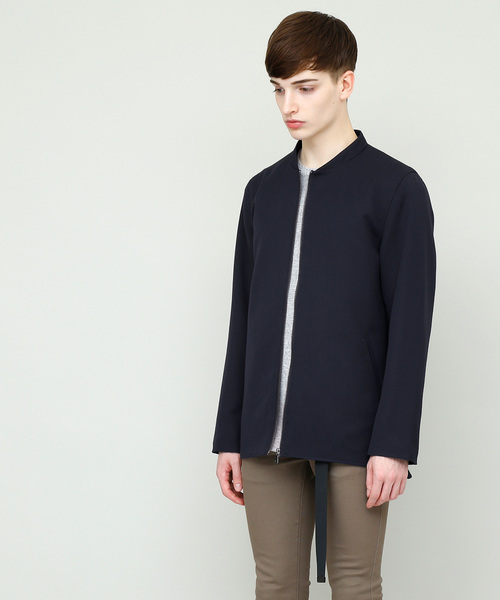 EMMA CLOTHES(エマクローズ)の「TRストレッチノーカラージャケット(ノーカラージャケット・メンズ・チャコールグレー/ベージュ/ブラック/ネイビー・L/M)」の15枚目の写真