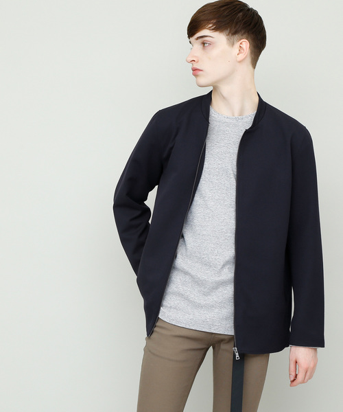 EMMA CLOTHES(エマクローズ)の「TRストレッチノーカラージャケット(ノーカラージャケット・メンズ・チャコールグレー/ベージュ/ブラック/ネイビー・L/M)」の16枚目の写真