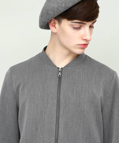 EMMA CLOTHES(エマクローズ)の「TRストレッチノーカラージャケット(ノーカラージャケット・メンズ・チャコールグレー/ベージュ/ブラック/ネイビー・L/M)」の20枚目の写真