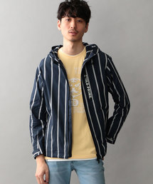 GUILD PRIME | 【GUILD PRIME】MENS ストライプフーデットブルゾン(ブルゾン)