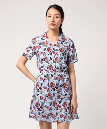 花柄ワンピース
