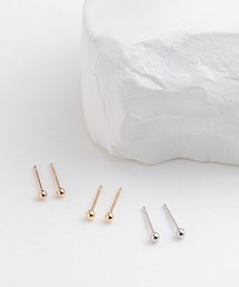 ESTELLE（エステール）の「K18 ピンクゴールド ピアス （2mm） ESTELLE/エステール（ピアス（両耳用））」