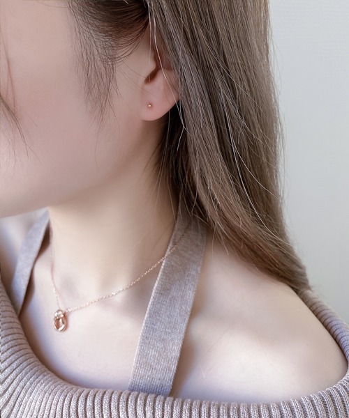 ESTELLE（エステール）の「K18 ピンクゴールド ピアス （2mm） ESTELLE/エステール（ピアス（両耳用）・レディース・ピンクゴールド・-）」の8枚目の写真