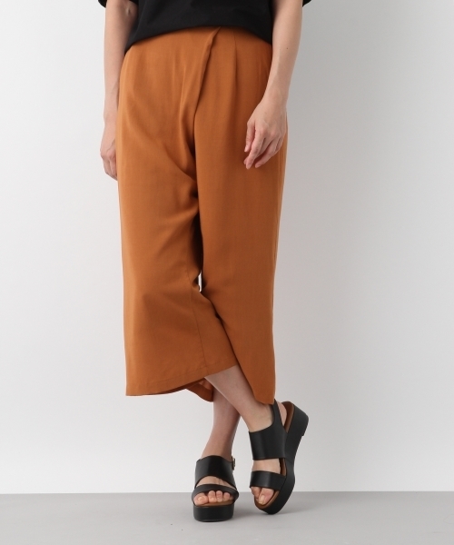 LEPSIM（レプシィム）の「R/Tクロプドワイドパンツ　796645（その他パンツ・レディース・ブラック/ベージュ/カーキ/オレンジ・MEDIUM/LARGE）」の4枚目の写真