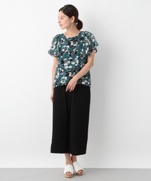 LEPSIM（レプシィム）の「R/Tクロプドワイドパンツ　796645（その他パンツ・レディース・ブラック/ベージュ/カーキ/オレンジ・MEDIUM/LARGE）」の5枚目の写真