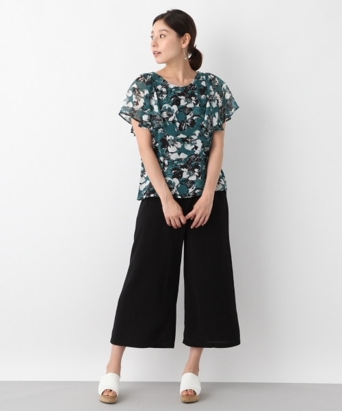 LEPSIM（レプシィム）の「R/Tクロプドワイドパンツ　796645（その他パンツ・レディース・ブラック/ベージュ/カーキ/オレンジ・MEDIUM/LARGE）」の6枚目の写真