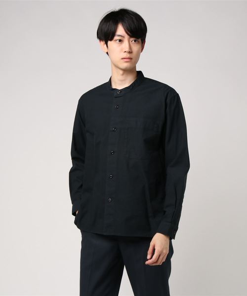 MHL.（エムエイチエル）の「DRY COTTON HOPSACK（シャツ/ブラウス・メンズ・ホワイト/ブラック・SMALL/MEDIUM/LARGE）」の7枚目の写真