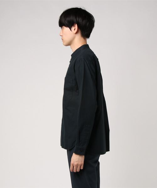 MHL.（エムエイチエル）の「DRY COTTON HOPSACK（シャツ/ブラウス・メンズ・ホワイト/ブラック・SMALL/MEDIUM/LARGE）」の6枚目の写真