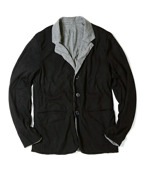 rehacer（レアセル）の「rehacer : Reversible cut tailored jacket（テーラードジャケット・メンズ・ブラック×グレー/ブルー系その他/ブラウン系その他・LARGE/MEDIUM/SMALL）」の2枚目の写真