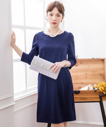 結婚式ワンピースシンプルワンピース