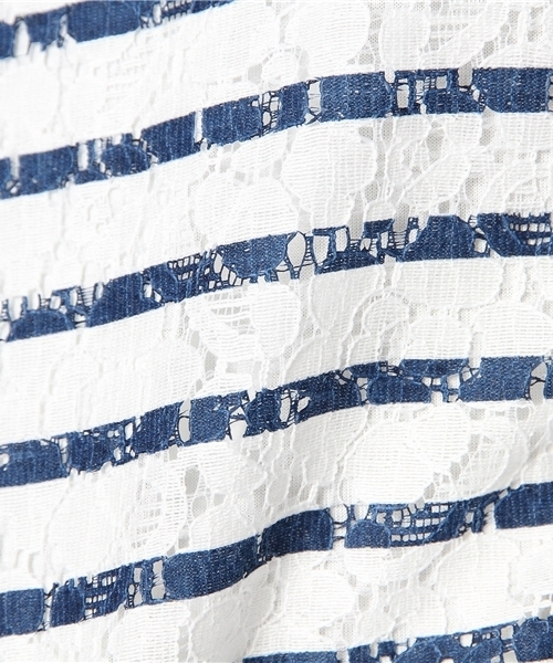 green label relaxing（グリーンレーベルリラクシング）の「：：GC　ラッセルレースB/リボンPO②カットソー（Tシャツ/カットソー・レディース・オフホワイト/ベージュ/ネイビー・フリー）」の10枚目の写真