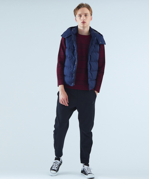 ABAHOUSE（アバハウス）の「【Recency of Mine】KWD撚り杢ジョーゼットダウンベスト（ブルゾン・メンズ・ブルー/ネイビー/チャコールグレー/ブラック・46/50/44/48）」の17枚目の写真