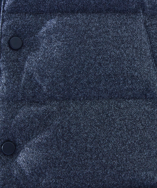 ABAHOUSE（アバハウス）の「【Recency of Mine】KWD撚り杢ジョーゼットダウンベスト（ブルゾン・メンズ・ブルー/ネイビー/チャコールグレー/ブラック・46/50/44/48）」の18枚目の写真