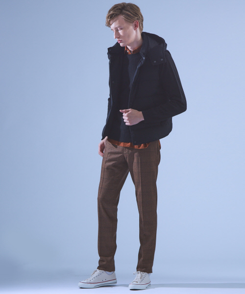 ABAHOUSE（アバハウス）の「【Recency of Mine】KWD撚り杢ジョーゼットダウンベスト（ブルゾン・メンズ・ブルー/ネイビー/チャコールグレー/ブラック・46/50/44/48）」の6枚目の写真