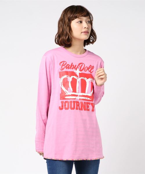 セール 親子お揃い リバーシブルボーダーロンt 1276a Tシャツ カットソー Babydoll ベビードール のファッション通販 Zozotown