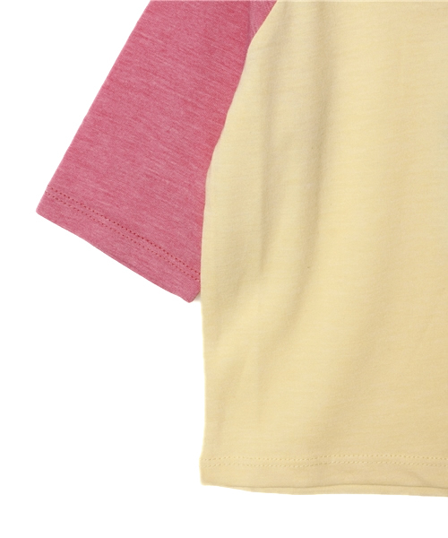 B:MING by BEAMS（ビーミングバイビームス）の「□Aビーミング by ビームス / カラーブロック7分袖Tシャツ（Tシャツ/カットソー・キッズ・ライトグレー/クリーム/ミント・80/90/100/110/120/130/140/150）」の6枚目の写真