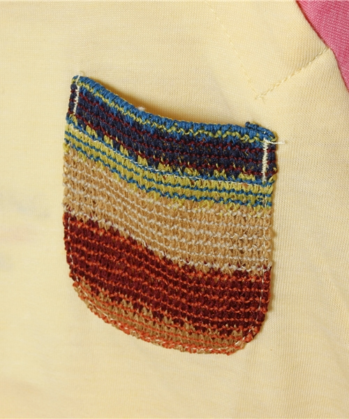 B:MING by BEAMS（ビーミングバイビームス）の「□Aビーミング by ビームス / カラーブロック7分袖Tシャツ（Tシャツ/カットソー・キッズ・ライトグレー/クリーム/ミント・80/90/100/110/120/130/140/150）」の7枚目の写真