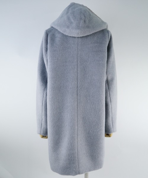 reca（レカ）の「シャギーファーロングコート（ダウンジャケット/コート・レディース・ライトグレー/杢グレー/キャメル/ピンクベージュ・M）」の10枚目の写真