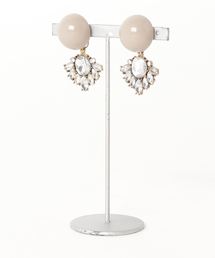 【lulugiraffe】ビジューチャーム2Wayピアス