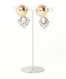 【lulugiraffe】ビジューチャーム2Wayピアス
