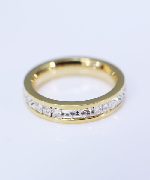 florist（フローリスト）の「ステンレスシンプルスクエアエタニティーリング（リング・レディース・シルバー/ゴールド/ピンクゴールド・12号/9号/17号/7号/20号/15号/4号/23号）」の6枚目の写真