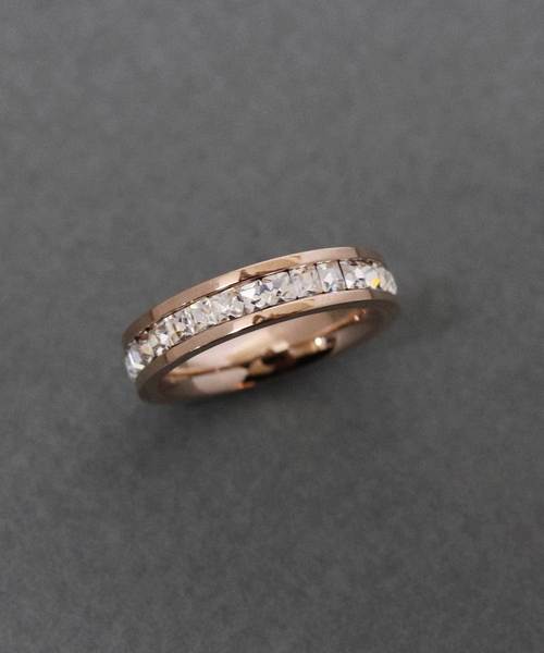 florist（フローリスト）の「ステンレスシンプルスクエアエタニティーリング（リング・レディース・シルバー/ゴールド/ピンクゴールド・12号/9号/17号/7号/20号/15号/4号/23号）」の7枚目の写真