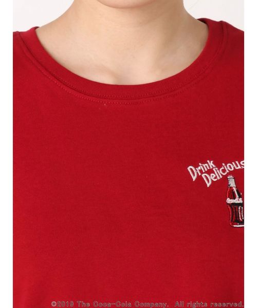 GYDA(ジェイダ)の「Coca-ColaボトルデザインショートTシャツ(Tシャツ/カットソー・レディース・ブラック/オフホワイト/レッド・FREE)」の18枚目の写真