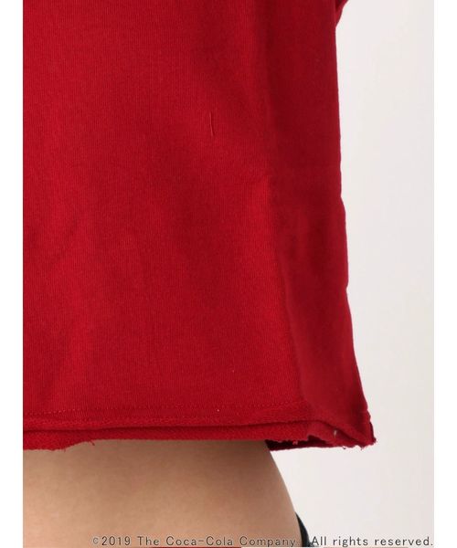 GYDA(ジェイダ)の「Coca-ColaボトルデザインショートTシャツ(Tシャツ/カットソー・レディース・ブラック/オフホワイト/レッド・FREE)」の16枚目の写真