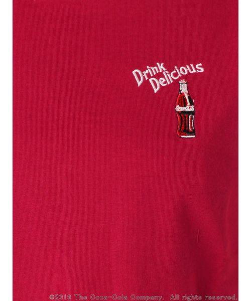GYDA(ジェイダ)の「Coca-ColaボトルデザインショートTシャツ(Tシャツ/カットソー・レディース・ブラック/オフホワイト/レッド・FREE)」の22枚目の写真