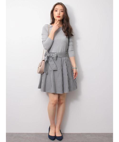 earth music&ecology（アースミュージックアンドエコロジー）の「・衿スカラップテレコプルオーバー ●＊（Tシャツ/カットソー・レディース・グレー系その他/アイボリー/ブラック/グリーン/ピンク/ラベンダー・S/M）」の19枚目の写真