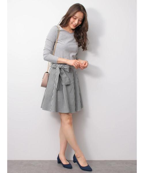 earth music&ecology（アースミュージックアンドエコロジー）の「・衿スカラップテレコプルオーバー ●＊（Tシャツ/カットソー・レディース・グレー系その他/アイボリー/ブラック/グリーン/ピンク/ラベンダー・S/M）」の20枚目の写真