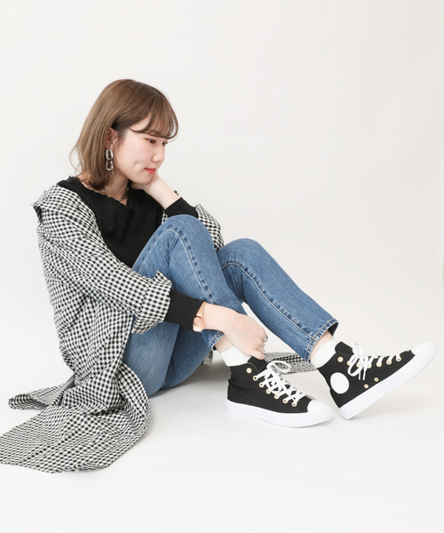 earth music&ecology（アースミュージックアンドエコロジー）の「・衿スカラップテレコプルオーバー ●＊（Tシャツ/カットソー・レディース・グレー系その他/アイボリー/ブラック/グリーン/ピンク/ラベンダー・S/M）」の7枚目の写真