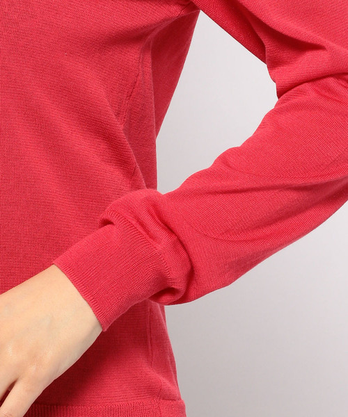 A/C DESIGN BY ALPHA CUBIC（エーシーデザインバイアルファキュービック）の「春夏カラーVネックカーディガン（カーディガン/ボレロ・レディース・ピンク/グリーン/ネイビー/ラベンダー・M size/L size）」の16枚目の写真