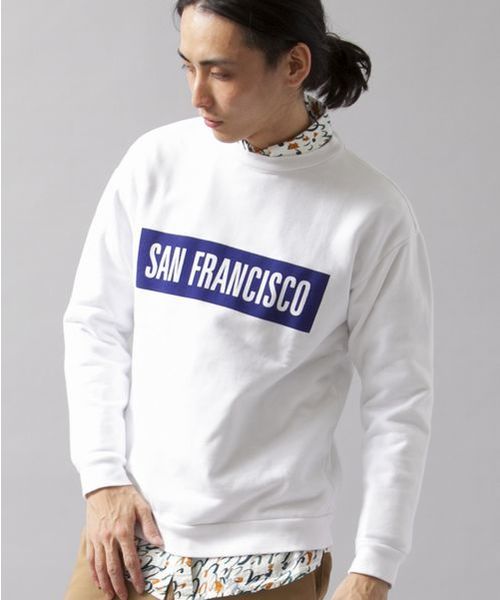 BEAUTY&YOUTH UNITED ARROWS（ビューティーアンドユースユナイテッドアローズ）の「BY ∴ スウェット ロゴ クルーネック◆（スウェット・メンズ・グレー/パープル/ホワイト・LARGE/SMALL/X-LARGE/MEDIUM）」の4枚目の写真