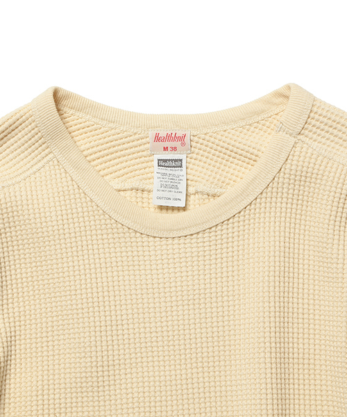 Healthknit（ヘルスニット）の「Healthknit / スーパー ヘビー サーマル（Tシャツ/カットソー・メンズ・ナチュラル/チャコールグレー/ネイビー/グレー・SMALL/MEDIUM/LARGE）」の11枚目の写真