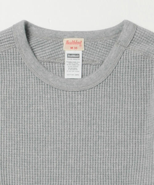 Healthknit（ヘルスニット）の「Healthknit / スーパー ヘビー サーマル（Tシャツ/カットソー・メンズ・ナチュラル/チャコールグレー/ネイビー/グレー・SMALL/MEDIUM/LARGE）」の22枚目の写真