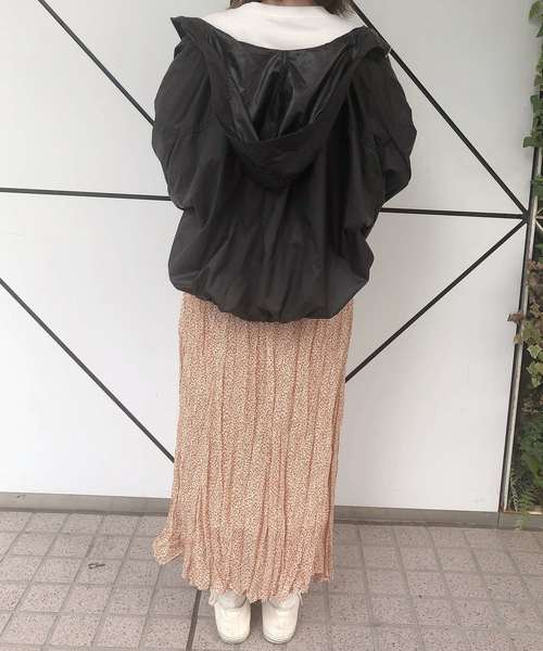 one after another NICE CLAUP(ワンアフターアナザーナイスクラップ)の「ワッシャーロングスカート(スカート・レディース・ブラック/ブラウン/オフホワイト/アイボリー・FREE)」の14枚目の写真