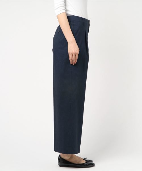 A/C DESIGN BY ALPHA CUBIC（エーシーデザインバイアルファキュービック）の「◇カタログ掲載◇【麻シリーズ】麻入りワイドパンツ（その他パンツ・レディース・サックスブルー/ライトグレー/ネイビー・67/64）」の4枚目の写真