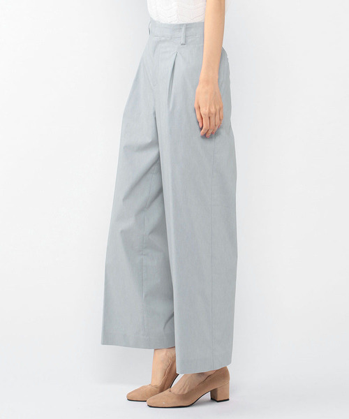 A/C DESIGN BY ALPHA CUBIC（エーシーデザインバイアルファキュービック）の「◇カタログ掲載◇【麻シリーズ】麻入りワイドパンツ（その他パンツ・レディース・サックスブルー/ライトグレー/ネイビー・67/64）」の7枚目の写真