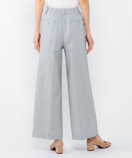 A/C DESIGN BY ALPHA CUBIC（エーシーデザインバイアルファキュービック）の「◇カタログ掲載◇【麻シリーズ】麻入りワイドパンツ（その他パンツ・レディース・サックスブルー/ライトグレー/ネイビー・67/64）」の8枚目の写真